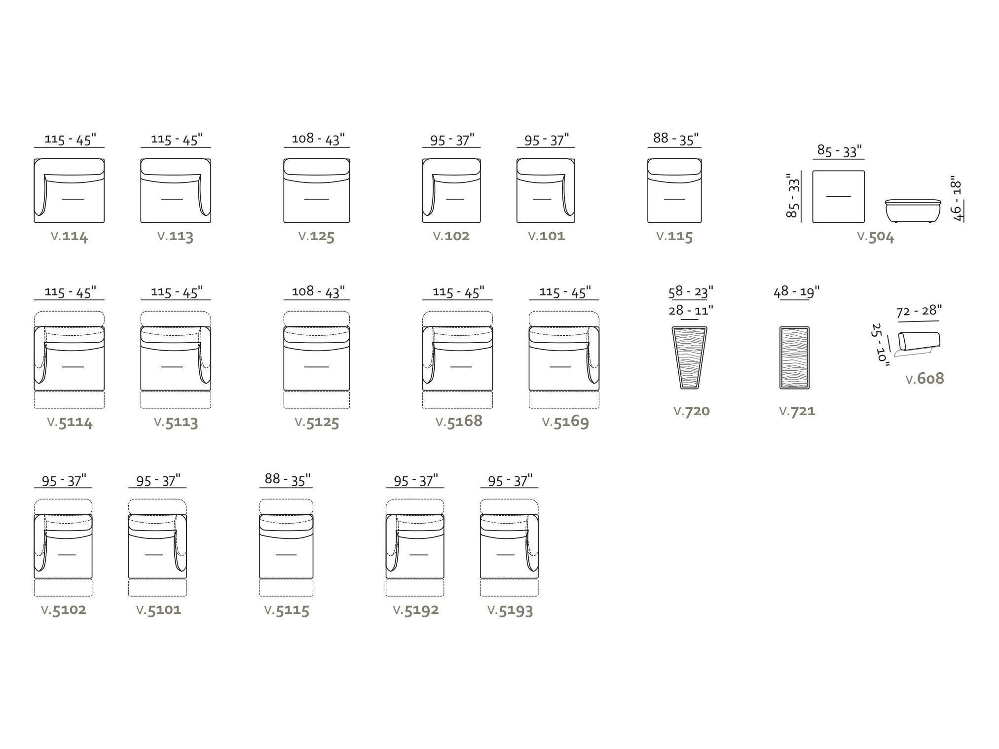 2-местный кожаный диван Max Divani SPECIALE ARCH-00031432 - Вид №4