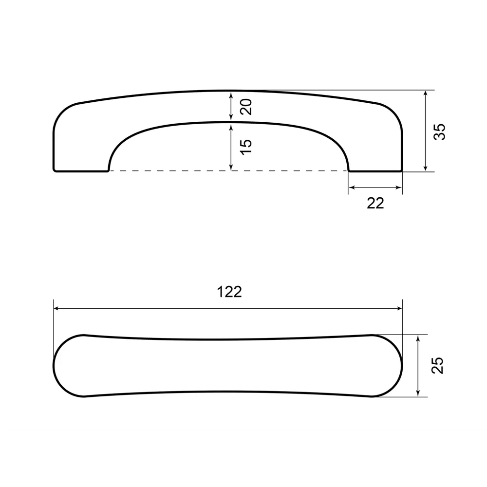 86899821 Ручка-скоба мебельная Porcellana ЦАМ 96 мм цвет розовый STLM-1012206 PALLADIUM  - Вид №3