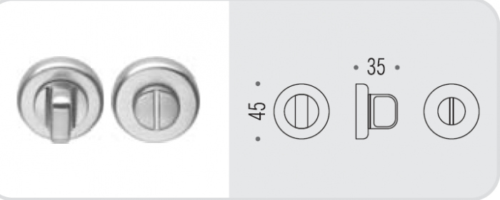 CD69BZGG.NI Фиксатор сантехнический Rosetta CD69 BZGG никель матовый COLOMBO MACH Colombo Design
