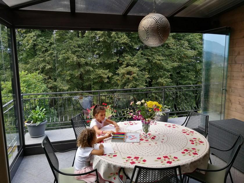 FRUBAU Раздвижная стеклянная дверь из алюминия и стекла Panoramline® sun-id-1348646 - Вид №2