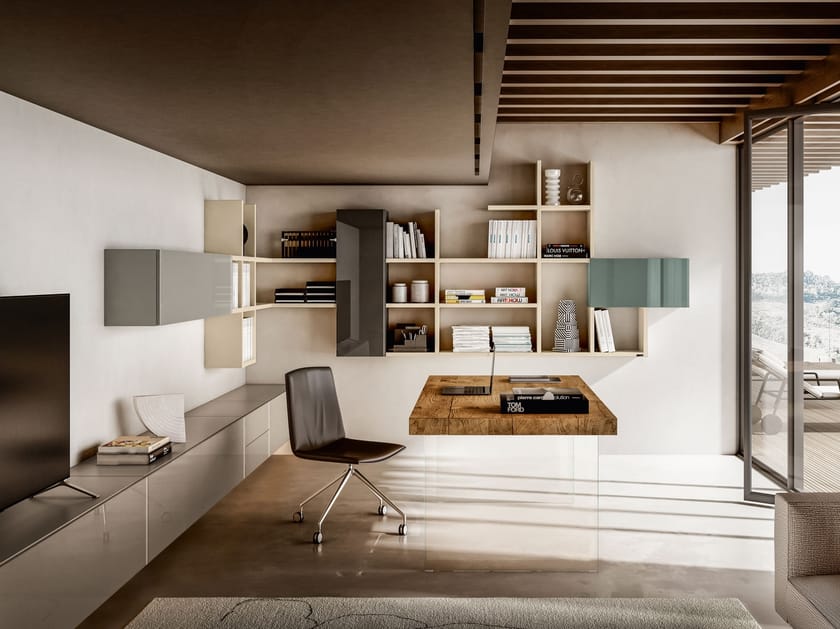 Подвесная секционная библиотека Lago домашний офис ARCH-00074665