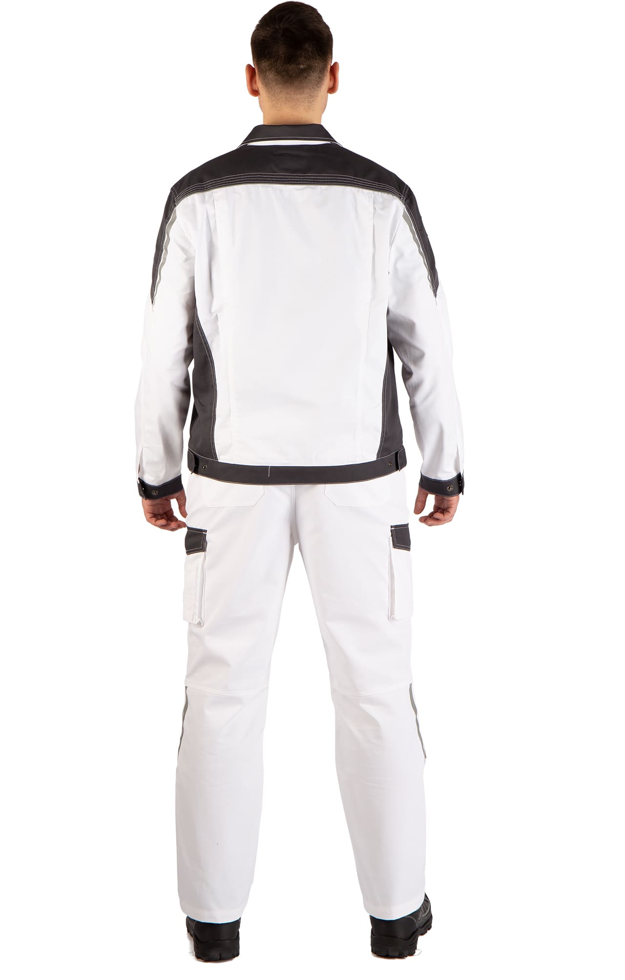 4974827 Костюм  NEW белый графит STATUS  Летняя спецодежда  размер 52-54/170-176  - Вид №18