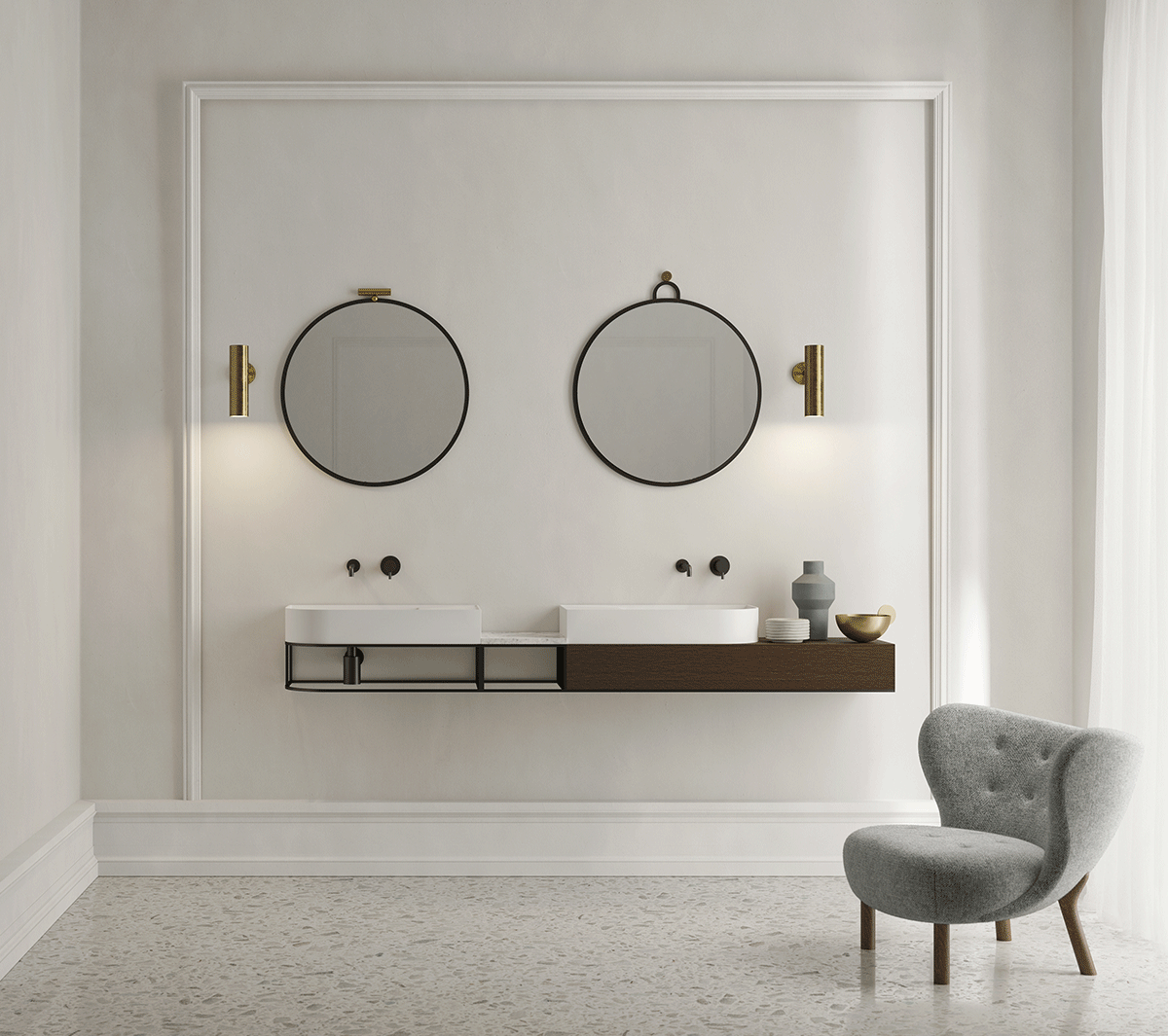 com_EXLAV70DXNOU Накладная раковина на столешницу  прямоугольная Ex.T Nouveau - Вид №5