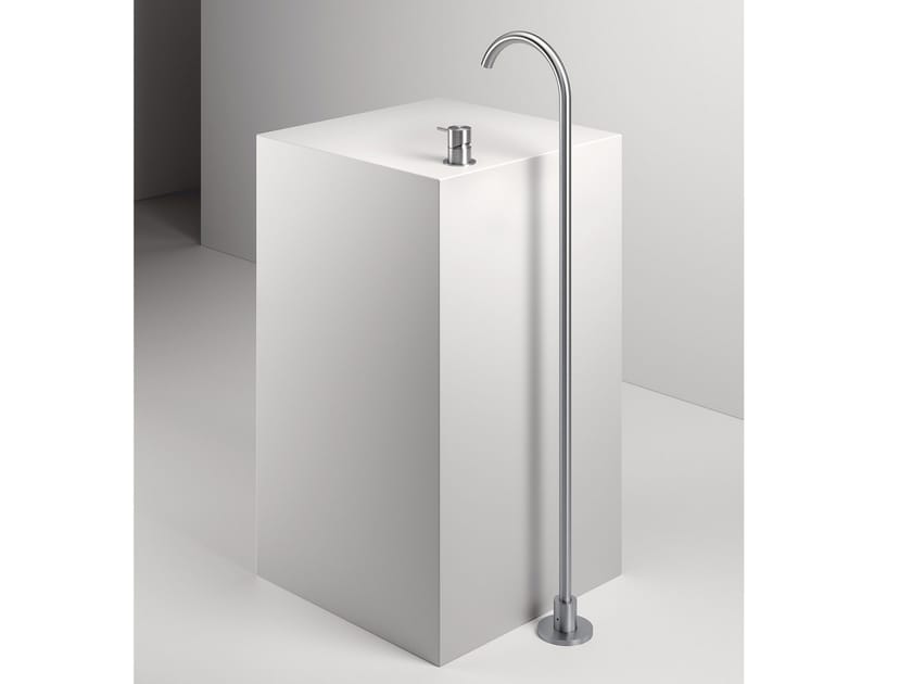 Смеситель для раковины с 2 отверстиями из нержавеющей стали Zazzeri Z316 MONO ARCH-00116938