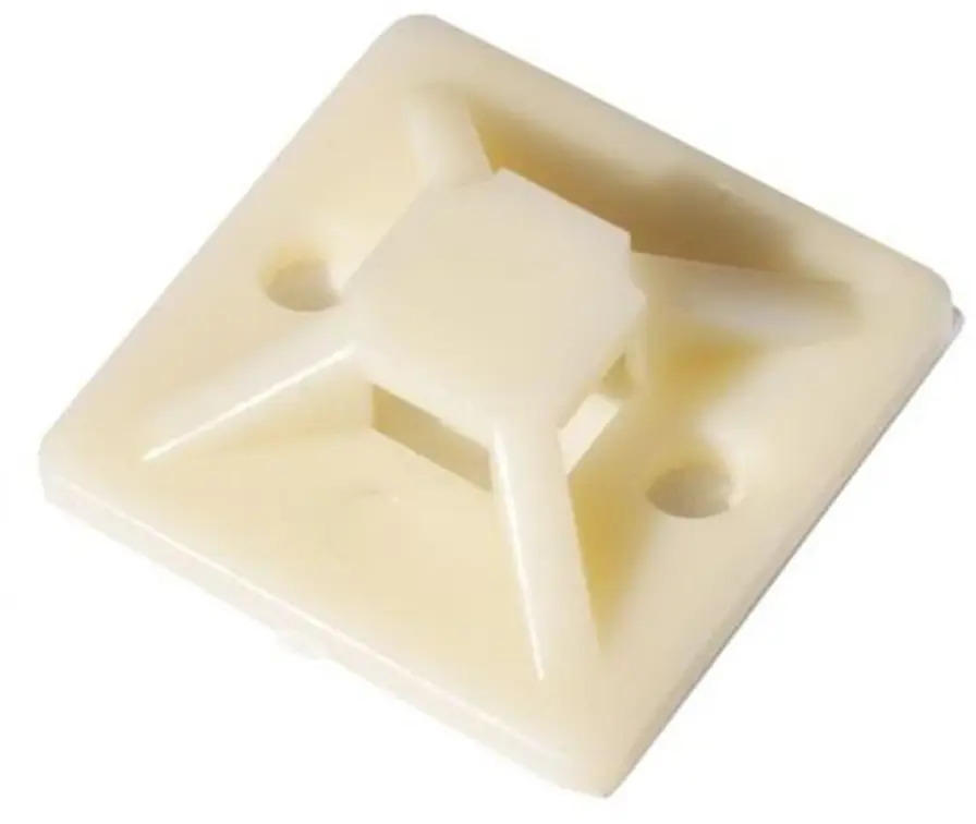 ЭКОПЛАСТ Основание для кабельных хомутов самоклеющееся 28×28 мм (100 шт) 10059380