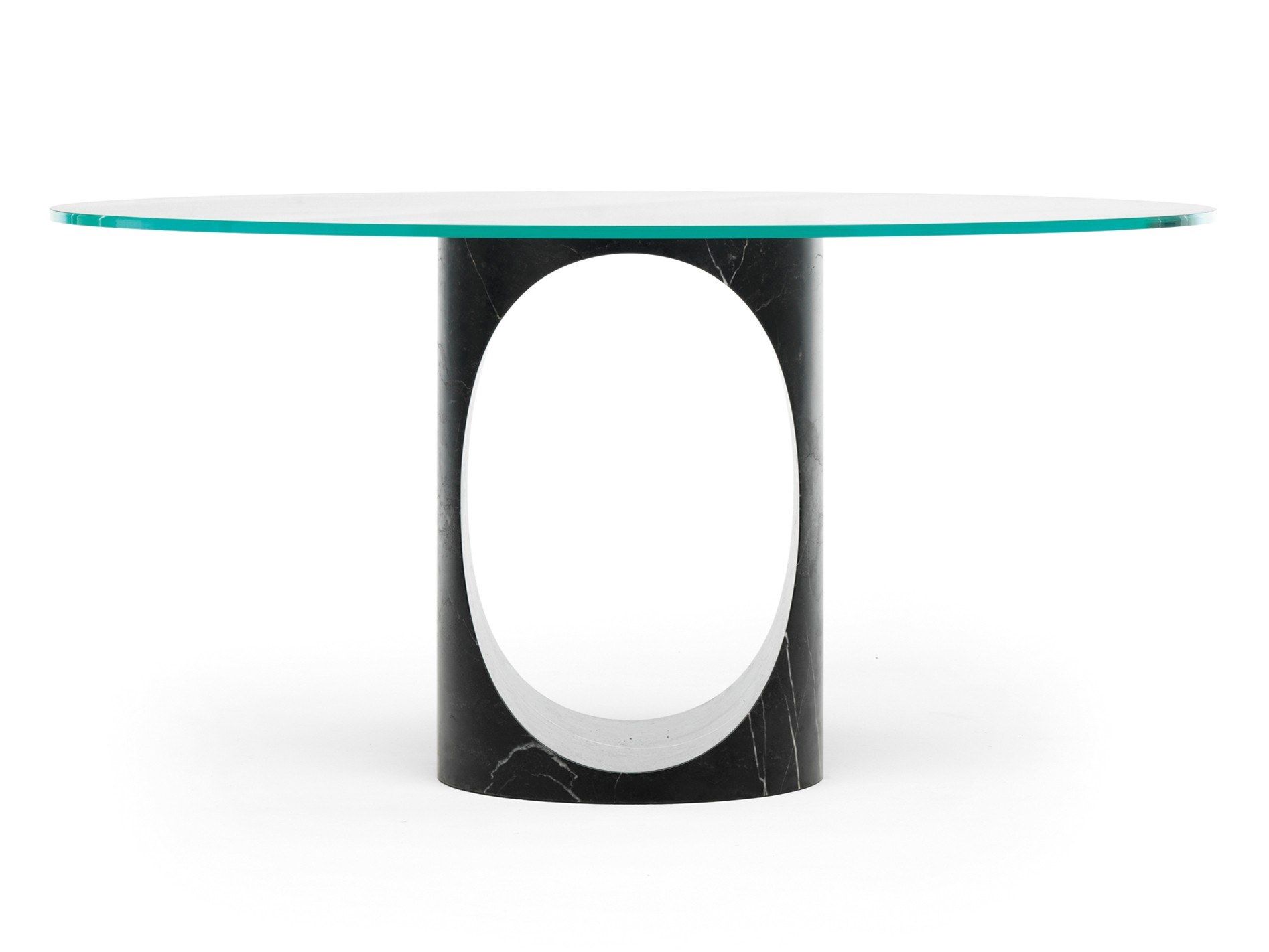 Круглый мраморный стол и хрустальная столешница EPÒNIMO Roll ARCH-00024210