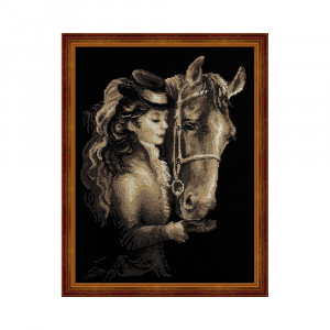 1238 Набор для вышивания Амазонка 40 х 30 см RIOLIS Сотвори Сама