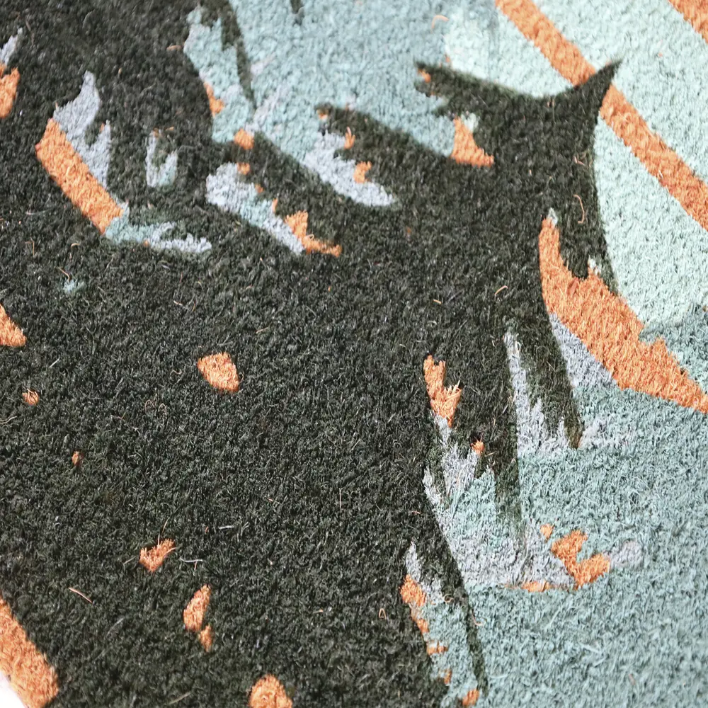 Коврик декоративный кокос Velcoc Kera Firs 40x75 см цвет бежевый/зеленый STLM-2042762 - Вид №3