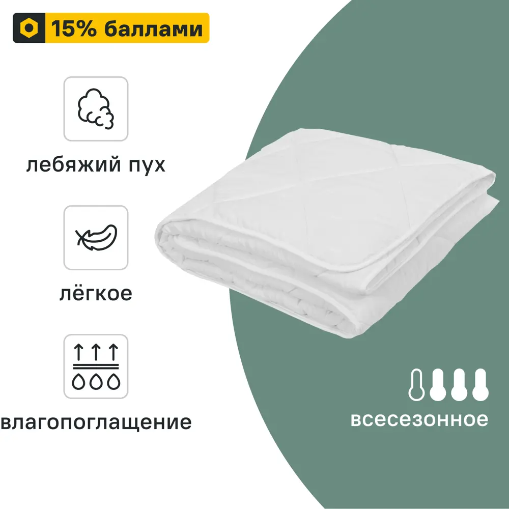 INSPIRE Всесезонное одеяло 200×220 см с хлопковым наполнителем 89336107 STLM-1029932