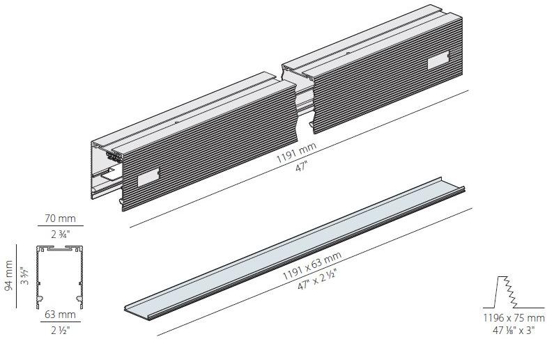 PANZERI Линейный световой профиль из экструдированного алюминия Nolita Xg2038 - Вид №9