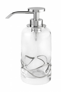 6625/CH-V6 Surya Crystal Stream, дозатор с помпой V6, цвет хром