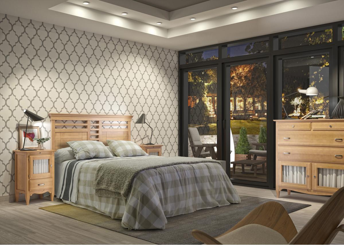 090567 Прикроватная тумба левосторонняя дверца Grupo Seys Fontana Santreyd - Вид №1