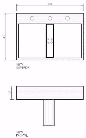 2608033 Подвесная раковина настенная овальная Vallvé Stripe белая - Вид №2