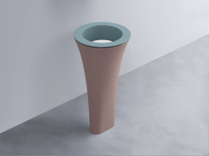 AMLA45-PL+AMPILT-BL+AMCOLT-CP Раковина Amedeo Tondo отдельностоящая cielo Enjoy + Amedeo