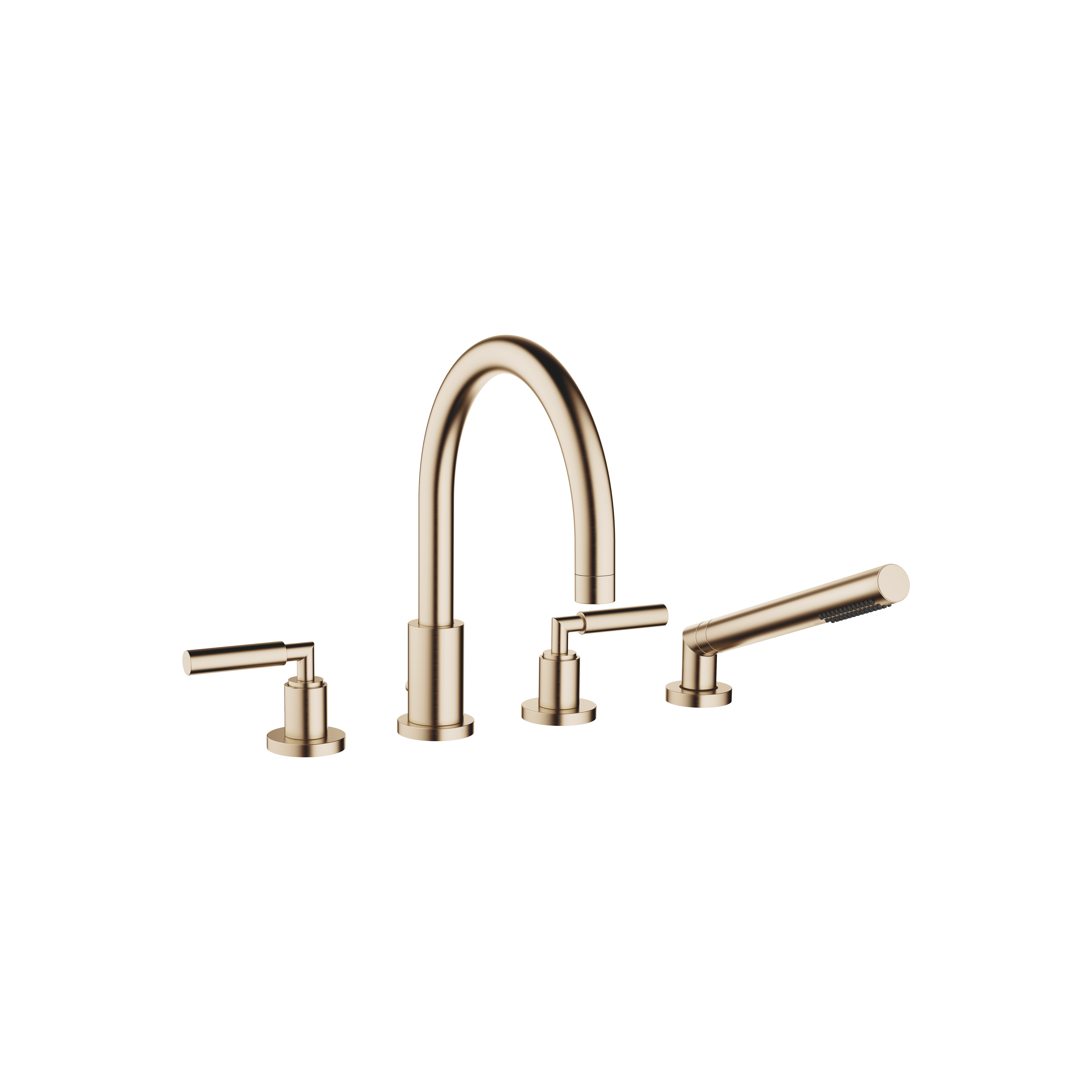 TARA Душевой набор для ванны, для установки на край ванны или на край плитки - Brushed Champagne (22-каратное золото) DornBracht 27512882-46