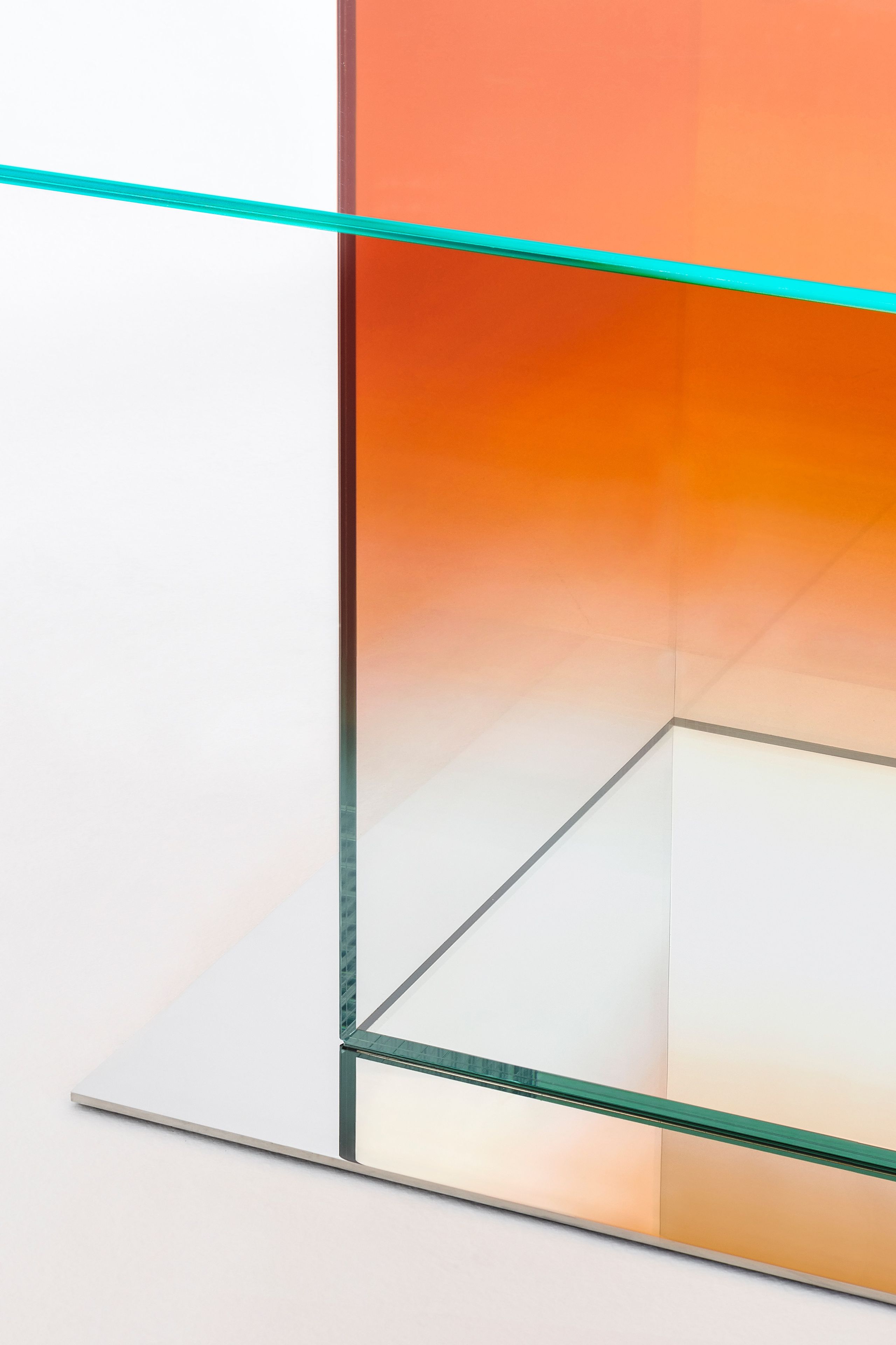 Квадратный стол из нержавеющей стали и хрусталя Glas Italia Дональд ARCH-00097564 - Вид №6