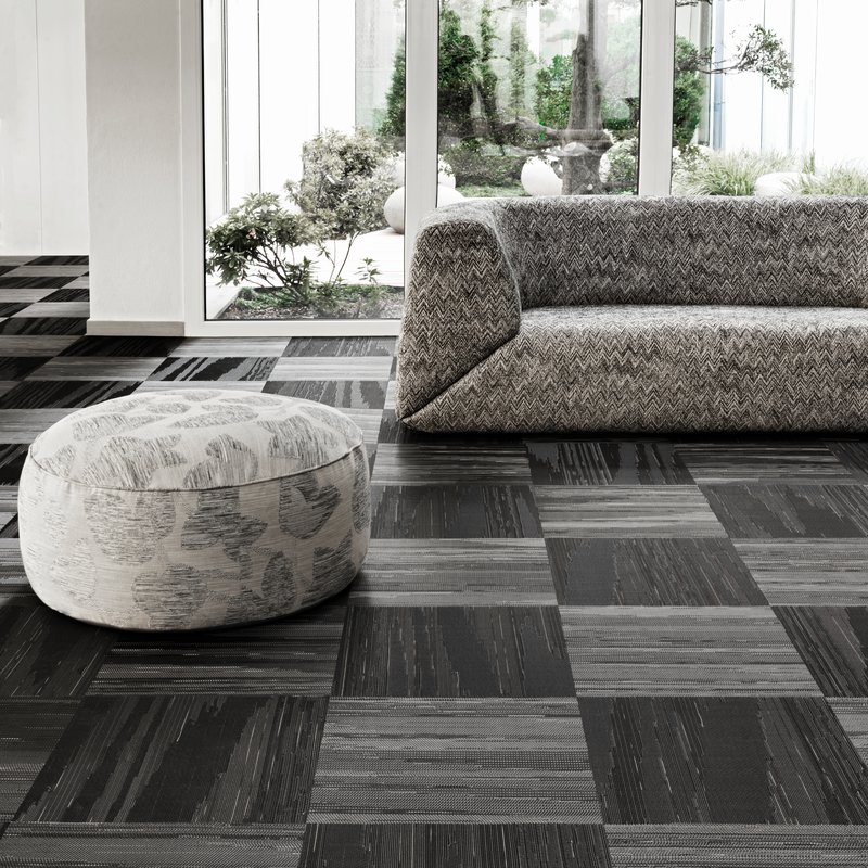 Bolon Missoni Home  Напольное покрытие виниловый пол Flame Patch Black  - Вид №1