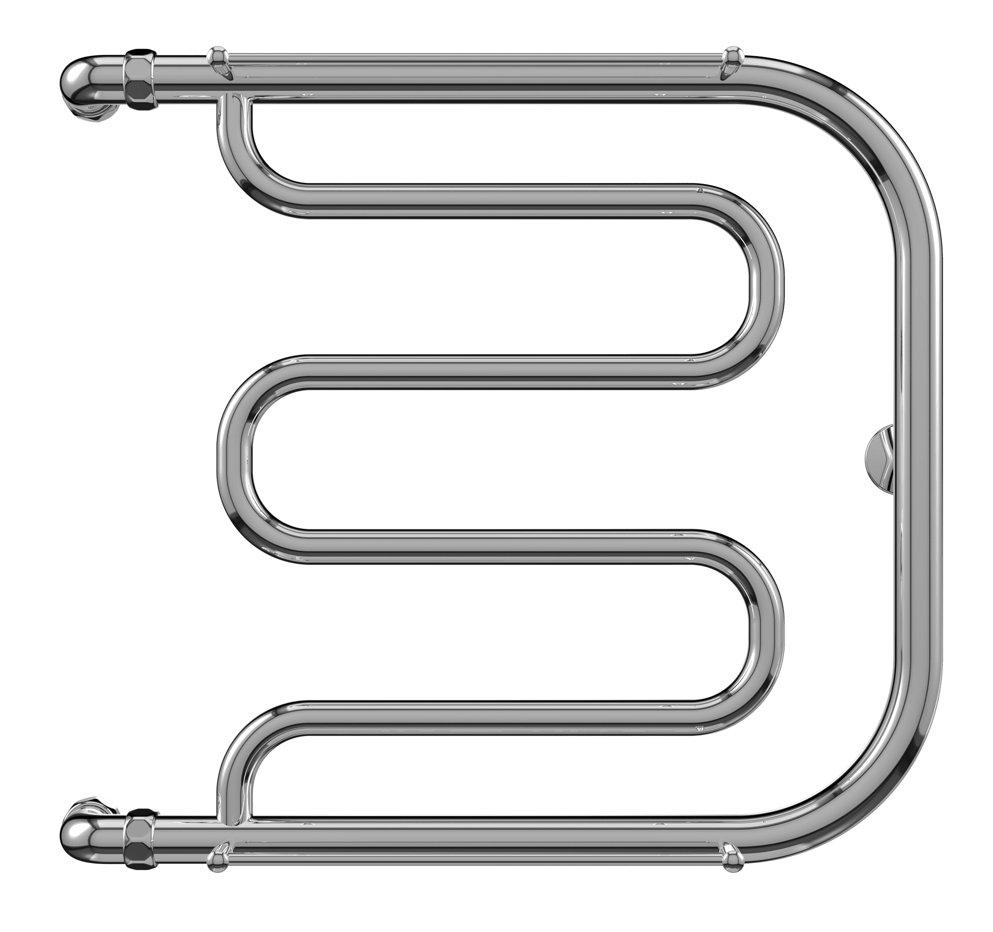 4620768881473 ЭКОНОМ Фокстрот БШ 600х700 Полотенцесушитель TERMINUS Нержавеющая сталь - Вид №1
