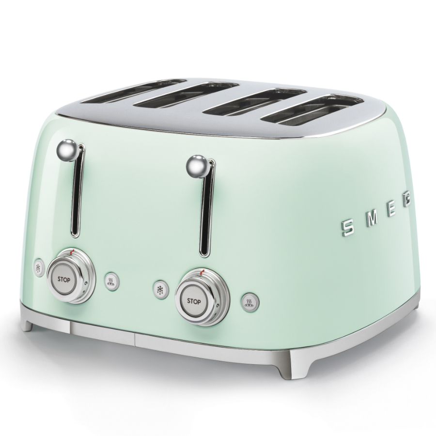 Тостер на 4 ломтика Smeg, пастельно-зеленый TSF03PGEU - Вид №6