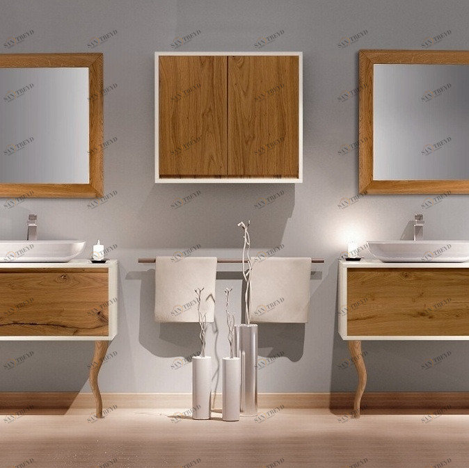 Комплект мебели Saint Martin L90 цвет белый, деревянная отделка, напольный Mobili di castello SM02