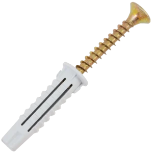 Дюбель-шуруп для полнотелых материалов 3.5x30 мм нейлон/сталь 350 шт.