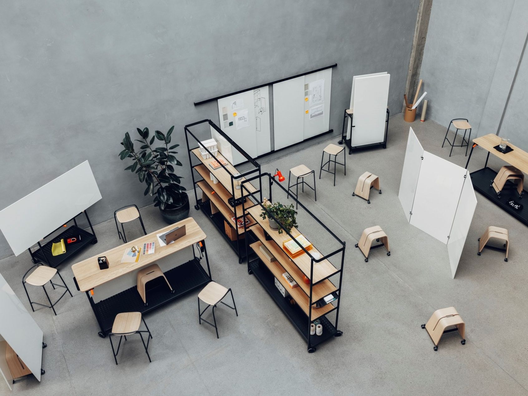 Стальной офисный книжный шкаф с колесами Brunner доски ARCH-00106802 - Вид №3