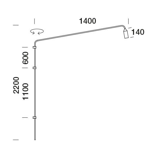Алюминиевый светодиодный наружный настенный светильник Platek ARCH-00100697 - Вид №11