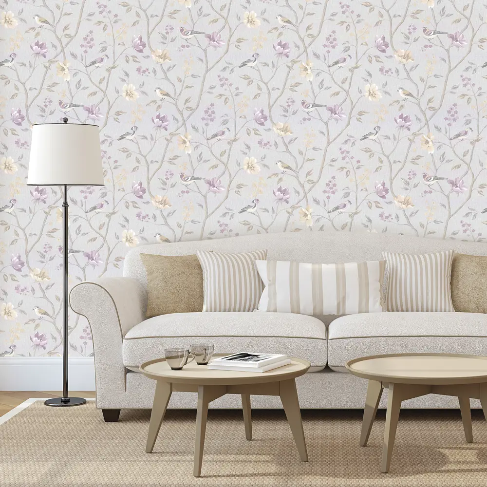 Флизелиновые обои АРТЕКС Эмили серые - элегантная текстура для стильного интерьера 82774404 STLM-0823877 - Вид №2