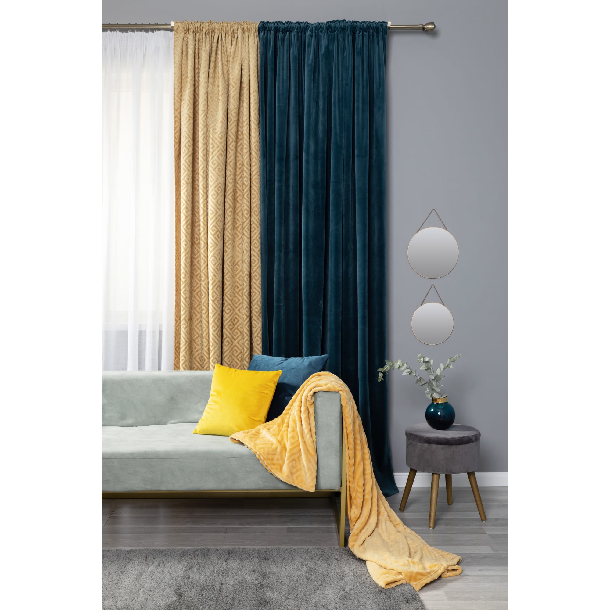 82471857 Зеркало декоративное круглое цвет золотой 3 шт Santreyd  - Вид №4