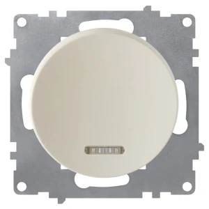 Выключатель встраиваемый Onekey Florence 1 клавиша с подсветкой, цвет бежевый