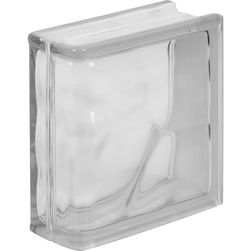 Стеклоблок Богема бесцветный торцевой Волна 13940165 STLM-2125052 VITRABLOCK 