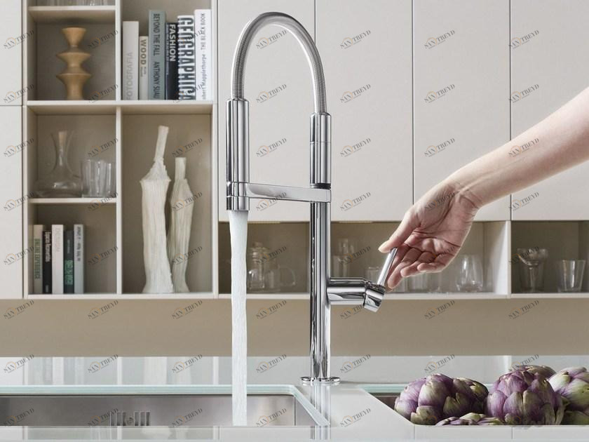 Nobili Rubinetterie Профессиональный смеситель для кухни с вытяжным душем Move sun-id-1470387