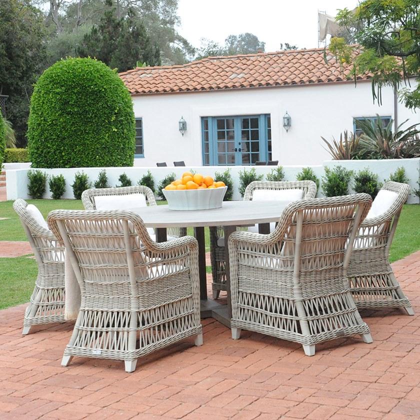 JANUS et Cie Круглый обеденный стол из тикового дерева Arbor sun-id-1515858 - Вид №7