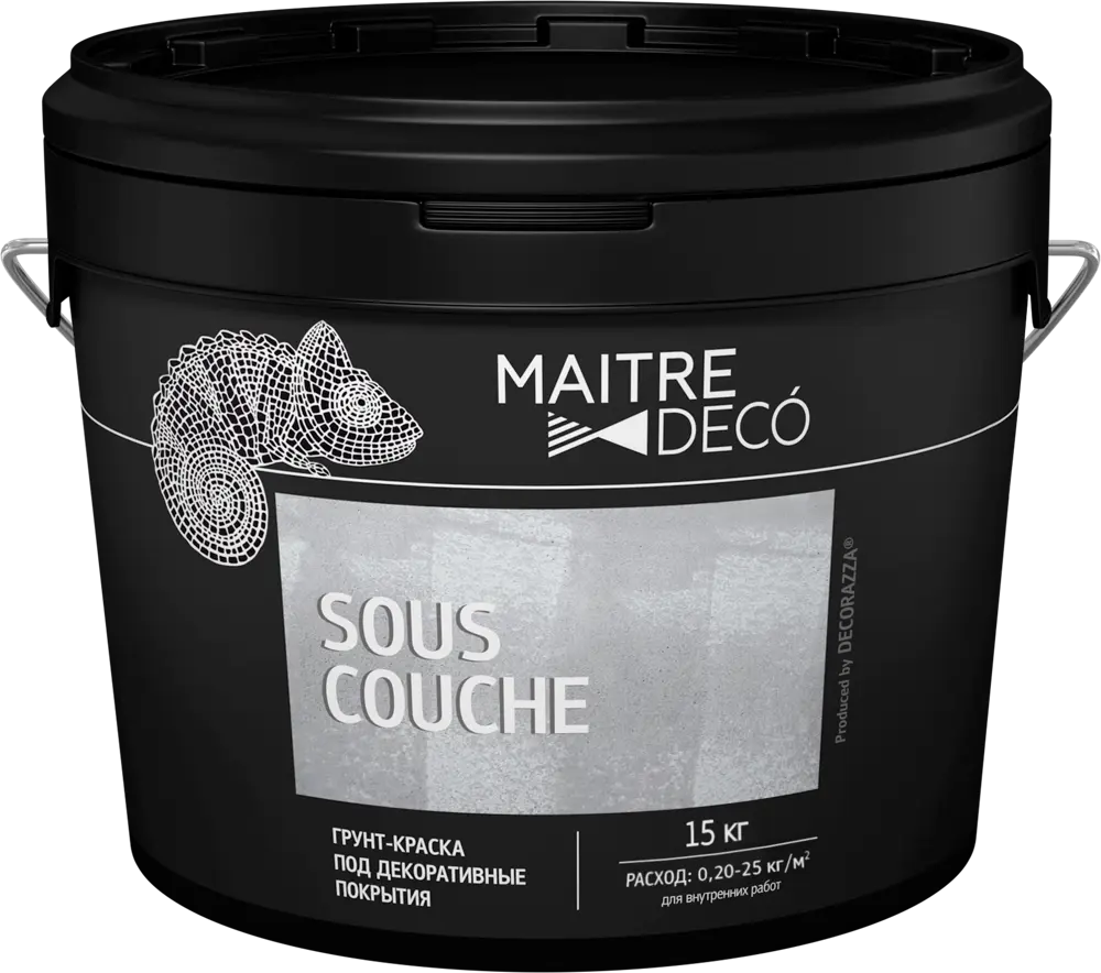 Грунт-краска MAITRE DECO Sous-Couche для идеальной подготовки поверхностей 15 кг 82891100