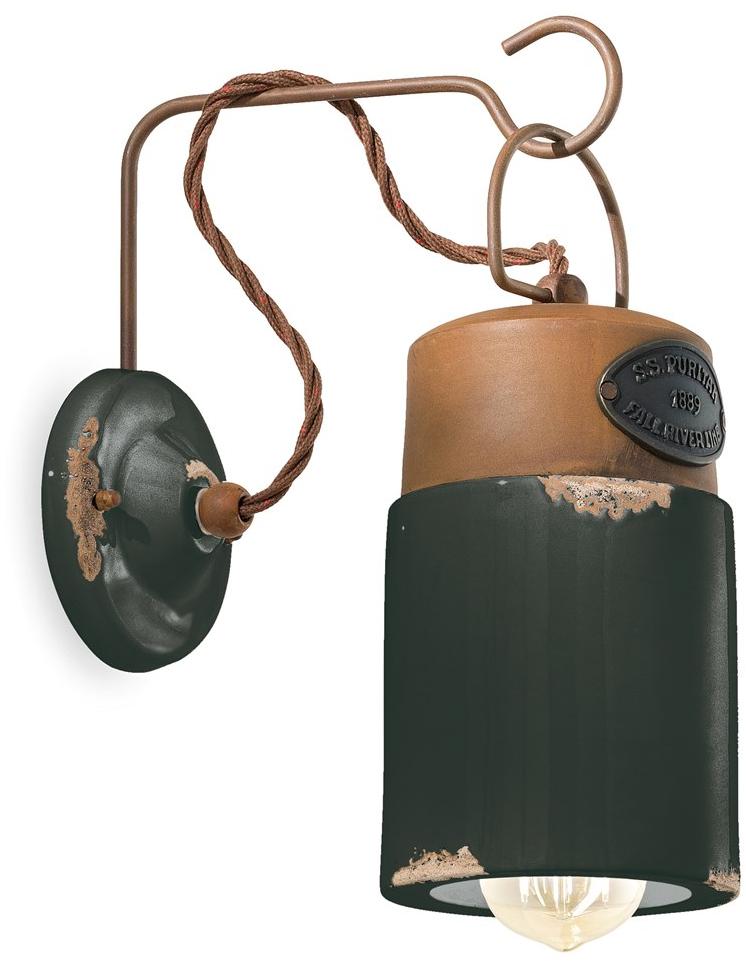 FERROLUCE Настенный керамический светильник с фиксированным кронштейном Industrial C1621 - Вид №4