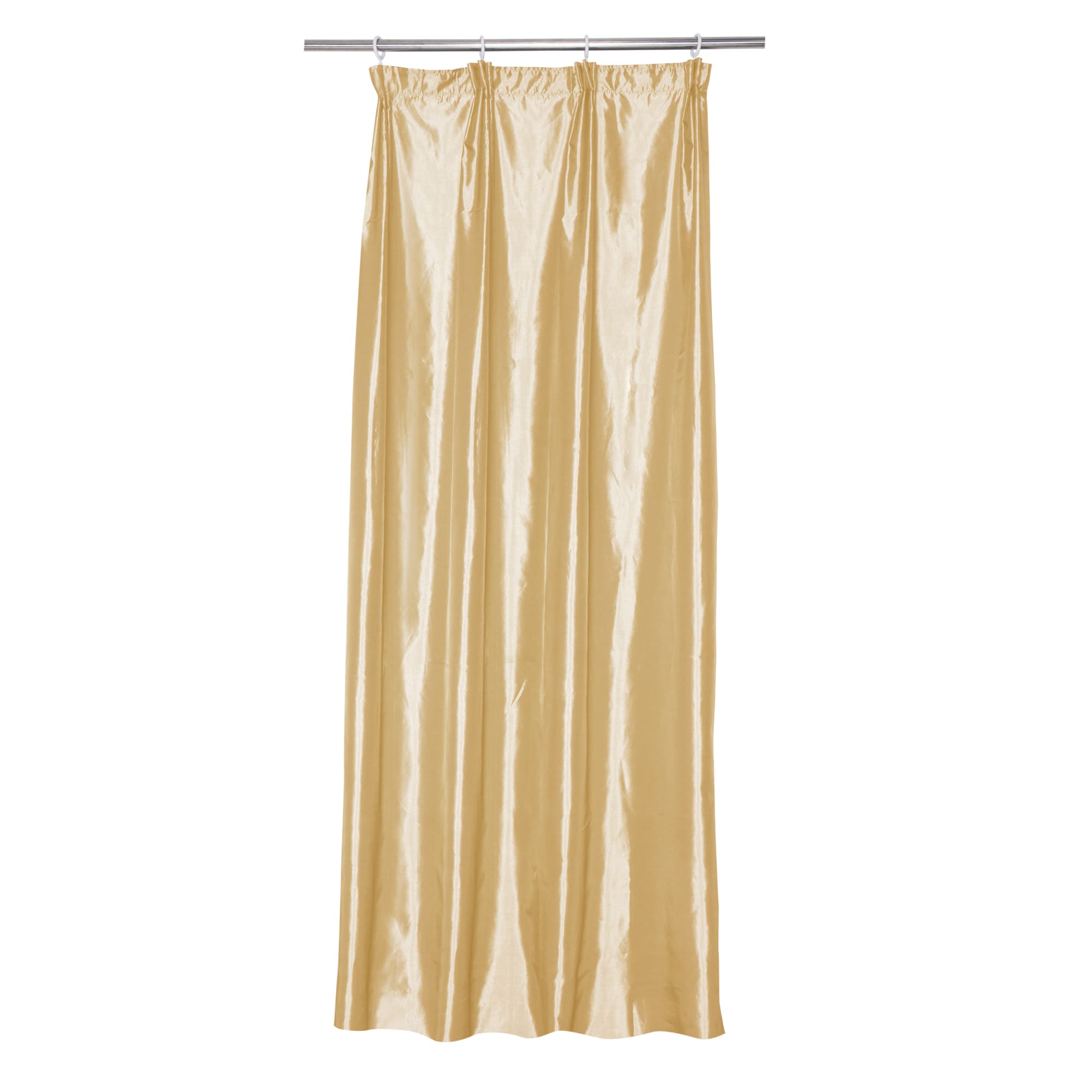 82111945 Штора на ленте «Taffy Gold», 140х260 см, однотон, цвет золотой Santreyd 