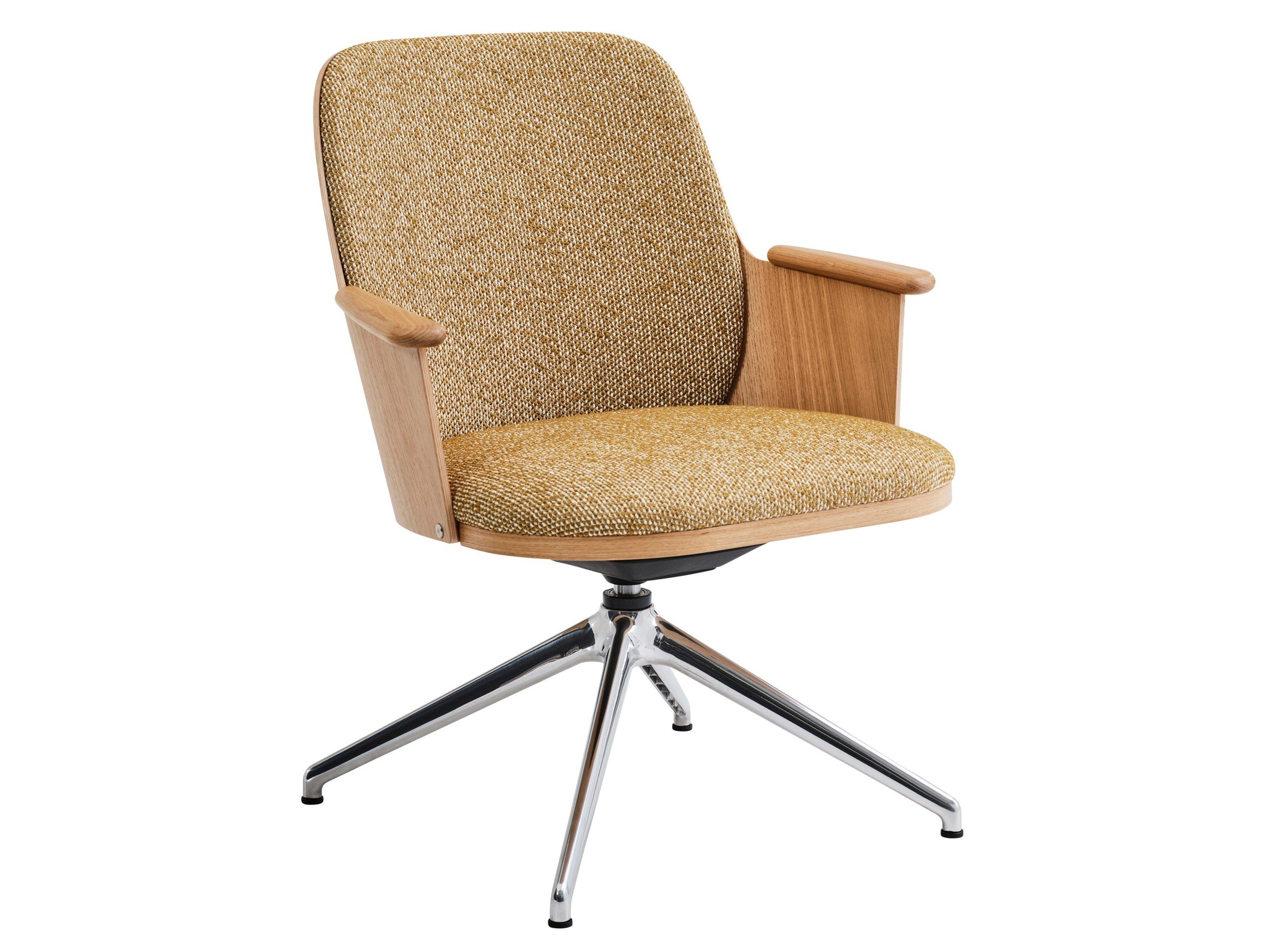 Тканевый поворотный стул с подлокотниками Karl Andersson SANDER LOUNGE ARCH-00110823