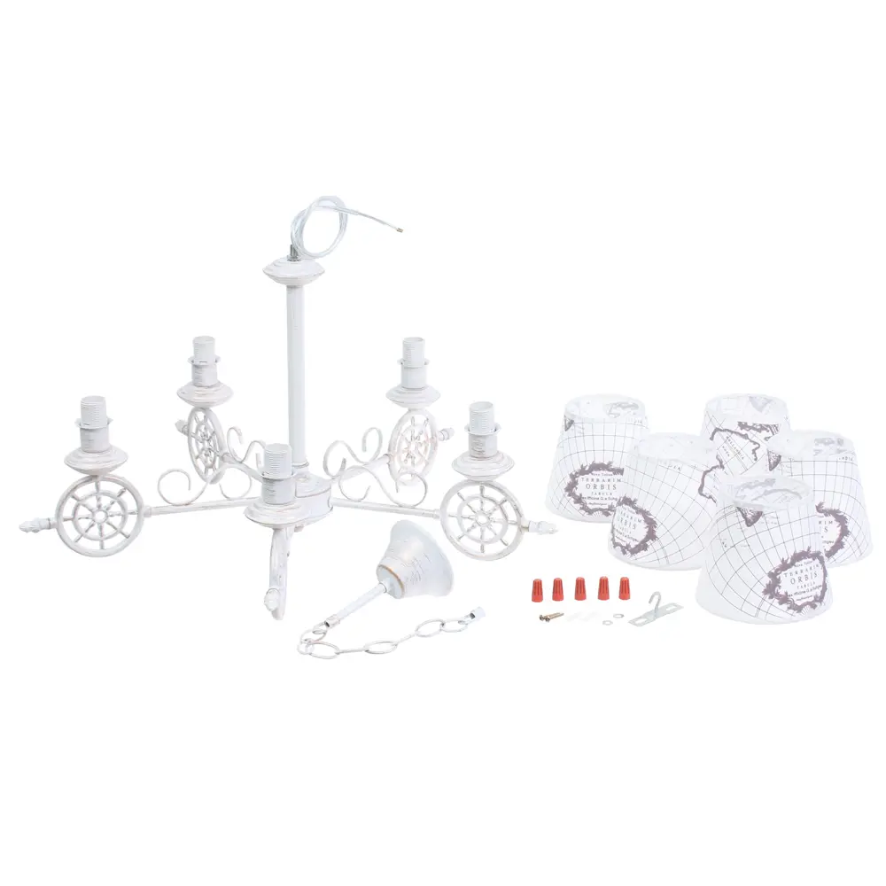 Люстра «Vessella» 1272/5 E14X5X40 Вт, цвет античный белый 81966664 STLM-2171853 JLIGHT  - Вид №4