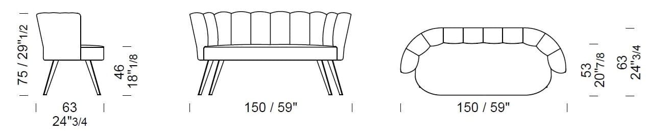 Ткань диван Borzalino Diva ARCH-00149669 - Вид №3