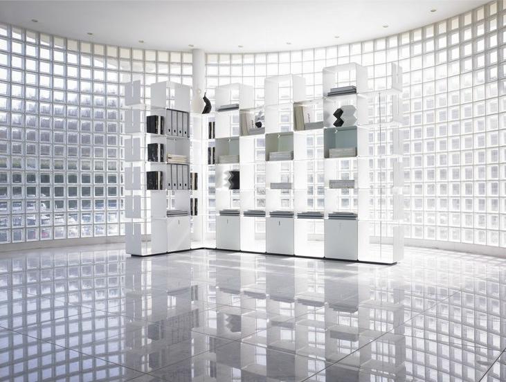 Dieffebi Модульный открытый книжный шкаф из алюминия Bookcases 7cw0-7cwan - Вид №3