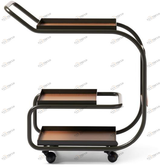 Opinion Ciatti Тележка для еды из стали и регенерированной кожи sun-id-1455225