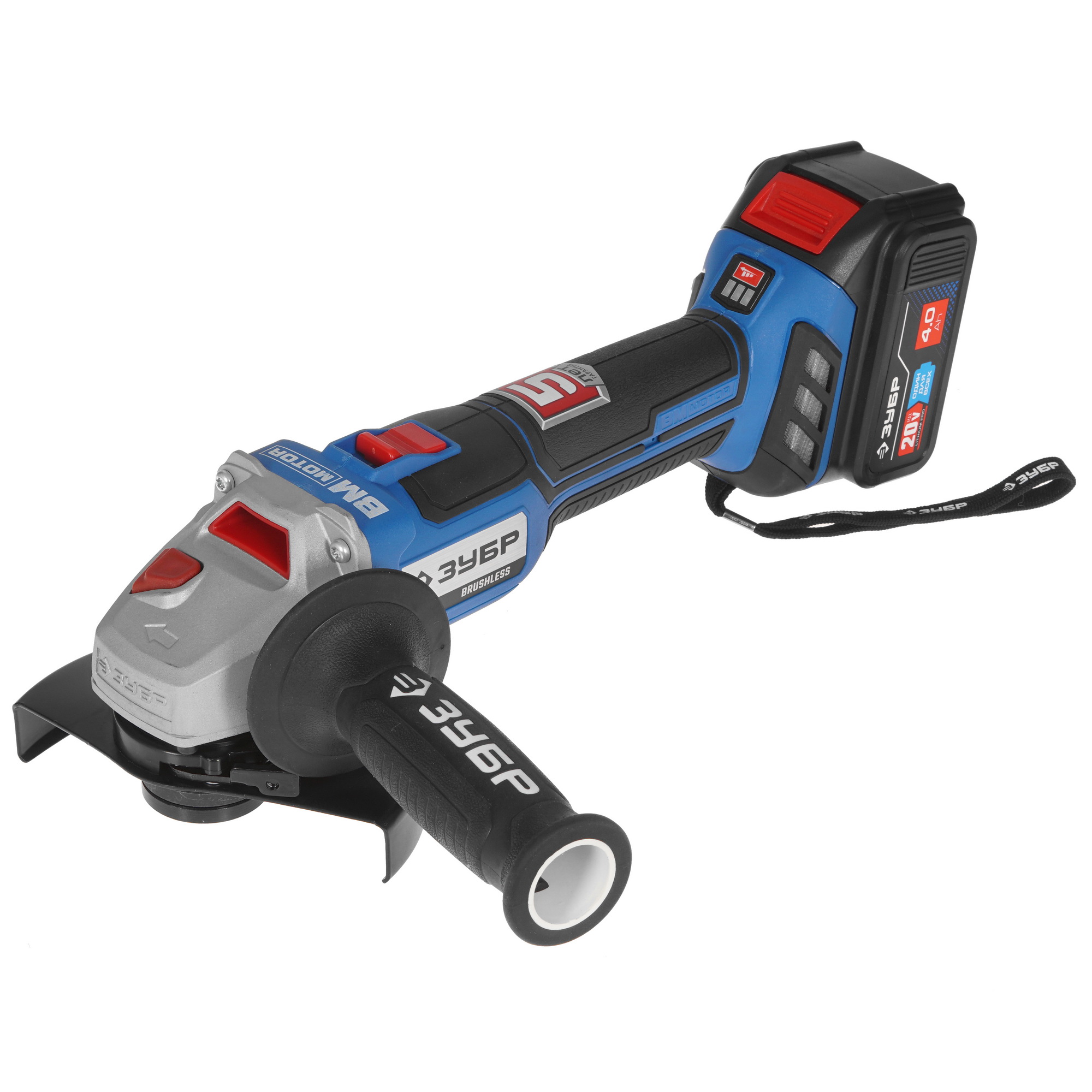 Углошлифовальная машина (УШМ) Зубр AB-125-41 20V MAX LITHIUM PRO 4857165 STDN-0107525