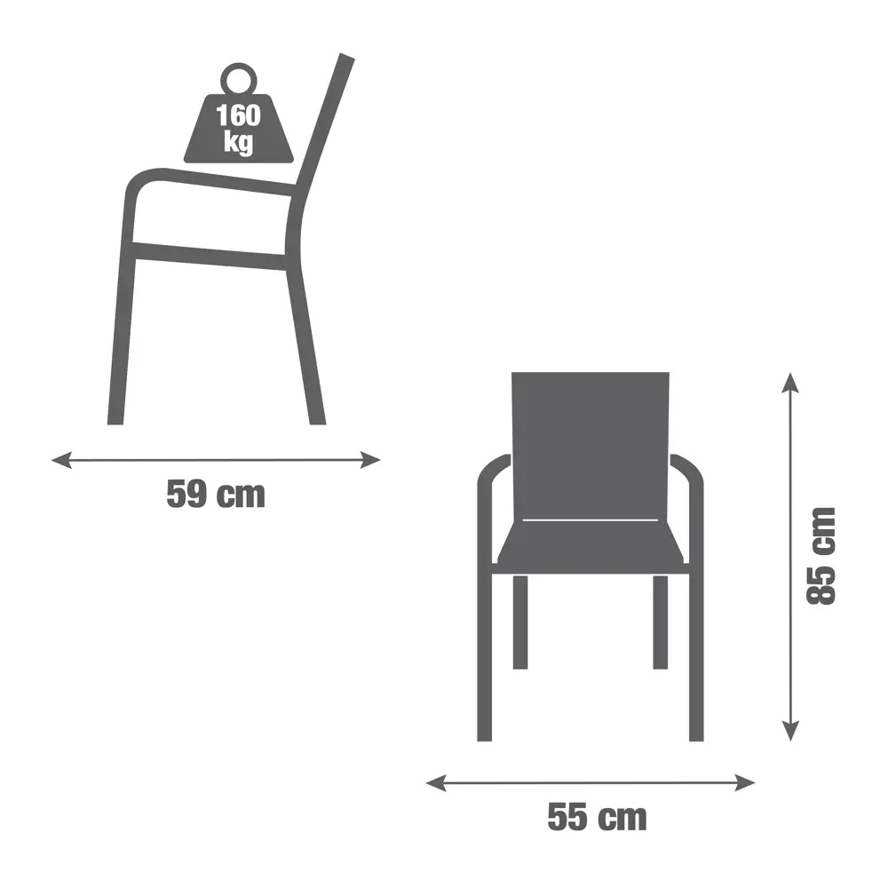Стул садовый NATERIAL Menorca для террасы и дачи 82922571 STLM-0037945 - Вид №8
