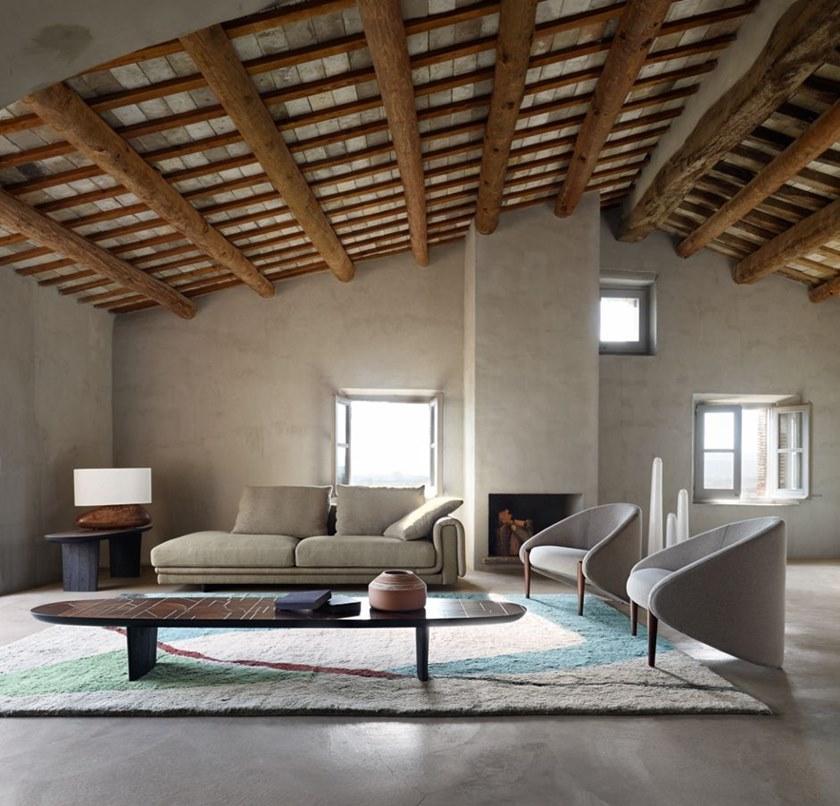 Roche Bobois Кожаный диван с шезлонгом Nativ sun-id-1427345 - Вид №4