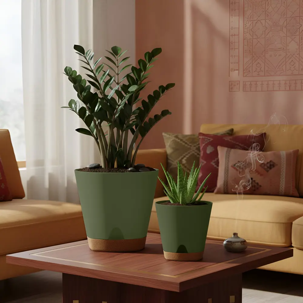 Горшок для цветов Ingreen Wood Ø17 h16.5 см v2.5 л пластик тайга 89452784 STLM-2158189 - Вид №2