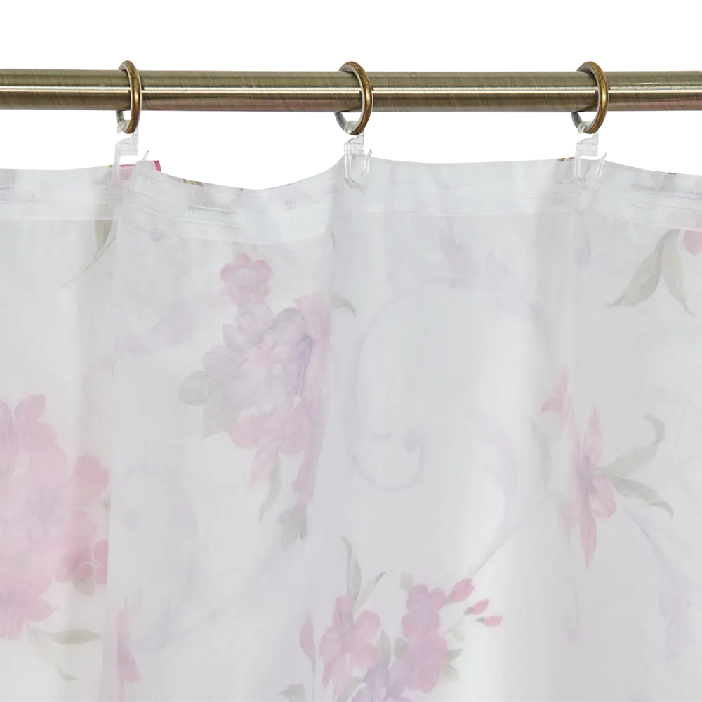 Комплект тюля на ленте для кухни «Мари» 280x160 см цвет розовый WITERRA STLM-2088317 - Вид №4