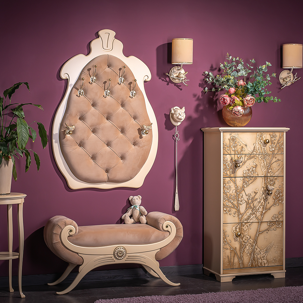 11554 Вешалка настенная Квин Айвори Капучино 2 BOGACHO 4627155816476 - Вид №1