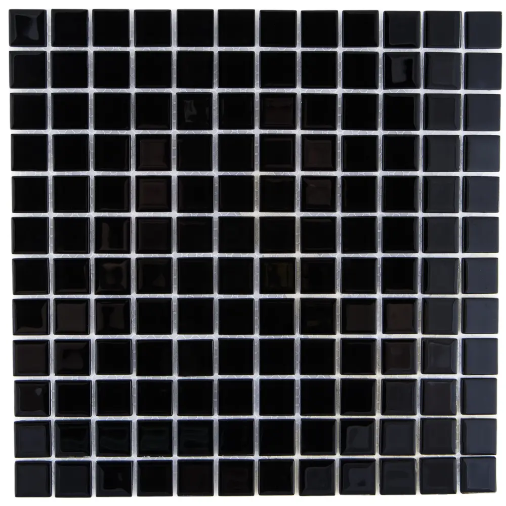 Стеклянная мозаика ARTENS Black 30×30 см для интерьера ванной 15093895 Clear STLM-0005417 - Вид №2