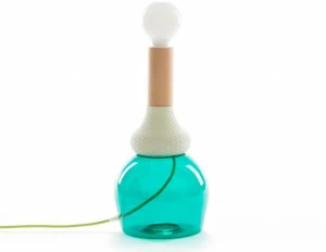 Seletti Светодиодная настольная лампа из стекла и фарфора Mrnd