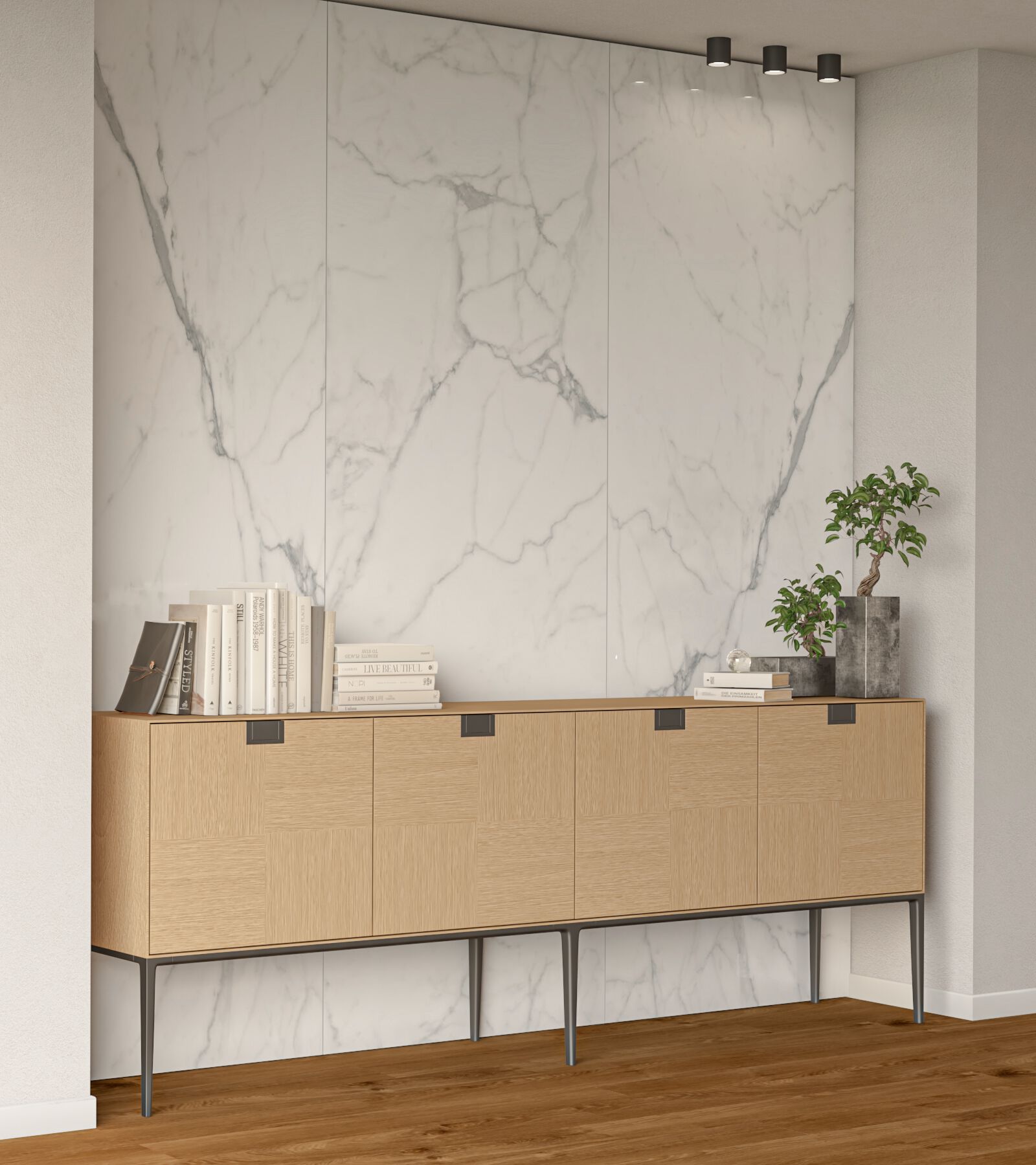 Макси-стеновые панели с мраморным эффектом для внутренней отделки Déco Хлоп! ARCH-00108400